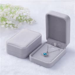 7x10cm Fashion Flocking Jewelry Box Necklace Organizers Storage Pendant Box Necklace Jewelry Packaging Box