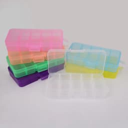 Cheap 10 cells Plastic lots Adjustable Jewelry Storage Box Case Craft Organizer Ring Earring Beads Pills Container for Display