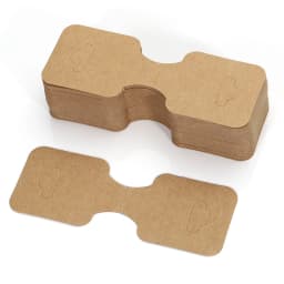 50pcs 9x3.5cm Kraft Paper Packing for Necklace Bracelets Jewelry Display Cards Handmade Jewelry Hairband Price Tags Card Holder
