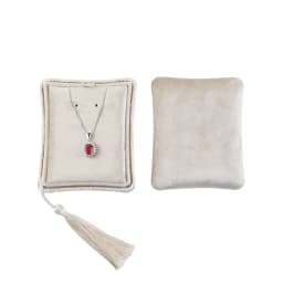 TAIMY Velvet Tassel Ring Necklace Bracelet Suede Custom Logo Travel Jewelry Box Wedding Gifts for Guests Women Storage Case