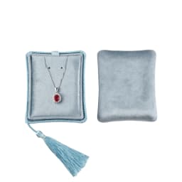 TAIMY Velvet Tassel Ring Necklace Bracelet Suede Custom Logo Travel Jewelry Box Wedding Gifts for Guests Women Storage Case