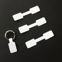 White Jewelry Sticky Necklace Stickers Display Tags Paper Price Labels Hang Size Ring Sticker