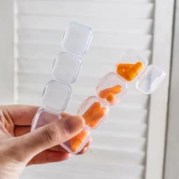 Portable Transparent Jewelry Box Earring Necklace Earring Tray Storage Box Small Earrings Anti-Oxidation Box