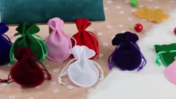 Chanfar 10pcs 7x9cm 9x12cm Velvet Bag White Red Black Pink Drawstring Pouch Calabash Shape Gift Packing Bags For Wedding Pouches