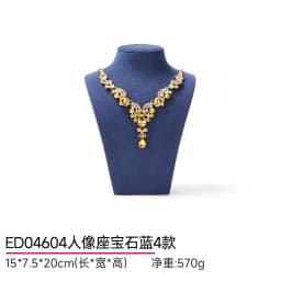 Jewelry Display Stand Necklace Holder Mannequin Bust for Boutique Window Showcase Blue Pendant Showing Rack