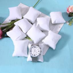 R2LE 10 Pcs Velvet Bracelet Pillow Multicolor Jewelry Pillow Watch Bracelet Cushion Display Stand Set Jewelry Pillow Bag