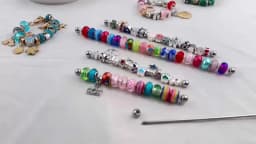Trollbeads Bar Stainless Steel Rod Bracelet Charms Ring Holder Display Stand Rondelles Beads Pendant Storage Travel Organizer