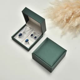 PU Leather Jewelry Packing Box Ring Earrings Necklace Bracelet Jewellery Display Storage Case For Wedding Engagement