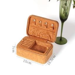 Flannelette Jewelry Box Jewelry Storage Box Double-layer High-grade Necklace Holder Organizador De Joyas