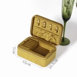 Flannelette Jewelry Box Jewelry Storage Box Double-layer High-grade Necklace Holder Organizador De Joyas