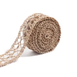 1-10Meter Natural Jute Burlap Ribbons Vintage Linen Burlap Fabric Ribbon for Handmade Crafts Wedding Bouquet Gifts Packaging Bow