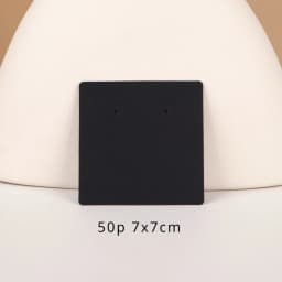 33 Types 50Pcs Square Kraft Cardboards Jewelry Display Card for Earring Label Holder Stand Small Business Packaging Wholesale