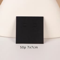 33 Types 50Pcs Square Kraft Cardboards Jewelry Display Card for Earring Label Holder Stand Small Business Packaging Wholesale