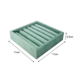 Soft Velvet Jewelry Storage Tray Earring Brooch Cufflinks Organizer Case Ring Pendant Small Item Holder 11*11cm