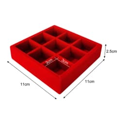 Soft Velvet Jewelry Storage Tray Earring Brooch Cufflinks Organizer Case Ring Pendant Small Item Holder 11*11cm