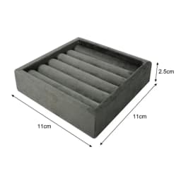 Soft Velvet Jewelry Storage Tray Earring Brooch Cufflinks Organizer Case Ring Pendant Small Item Holder 11*11cm