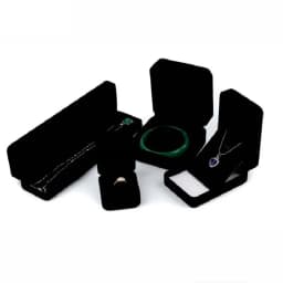 Black Velvet Full Range Jewelry Box Ring Earrings Storage Bracelet Box Pendant Necklace Jewelry Storage Box Gift Box