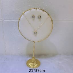 Jewelry Store Window Jewelry Display Case Fashion White Flannelette Head Jewelry Display Rack Ring Necklace Display Rack