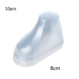 10Pcs Clear Plastic Baby Feet Display Baby Booties Shoes Socks Showcase Feet Display Half Boots Shoes Transparent PVC