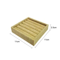 11*11Cm Velvet Ring Tray Jewelry Display Storage Earrings Rings Packaging Case High Quality Velvet Organizer