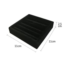 11*11Cm Velvet Ring Tray Jewelry Display Storage Earrings Rings Packaging Case High Quality Velvet Organizer
