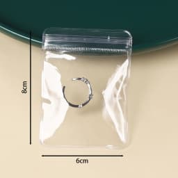 10-50pcs Thicken PVC DIY Jewelry Package Bags Transparent Anti-Oxidation Organizer Display Necklace Storage Self Sealing Pouches