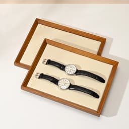 Oirlv Wooden Jewelry Organizer Tray Jewelry Display Props Jewelry Key Storage Bracelet Necklace Tray Earring Ring Display Plate