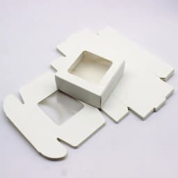 10Pcs Paper Gifts Package Box 7.5x7.5x3cm White DIY Christmas Window Candy Wedding Favors Jewelry Party Suppiles Wrapping Box