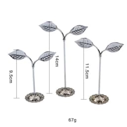 3Pcs/Lot Jewelry Display Metal Earring Holder Display White/Brown/Black/Silver Crystal Jewelry Earring Display Stand