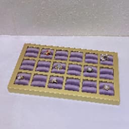 Fashion Purple Velvet Series Jewelry Display Props Window Ring Necklace Display Stand Earrings Bracelet Stand