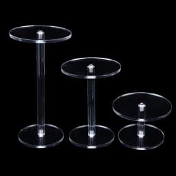 Transparent Frame Round Jewelry Display Stand Acrylic Clear Bracelet Organizer Shelf Jewelry Storage Rack