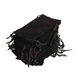 100pcs 12*10Cm Black Velvet Drawstring Pouch Jewelry Bags, Fashion Bracelet Promo Gift Bags Package Event Party Supplies bonbon