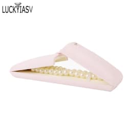 Wholesale Velvet Jewelry Box Double Open Ring Pendant Earrings Necklace Box Valentine's Day Surprise Gift Box Organizer Case