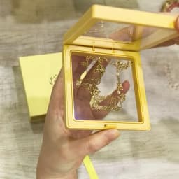 Atoztide Portable Jewelry Boxes Earrings Necklace Bracelet Paper Packaging Box Travel Organizer Display Gift Ready Storage Case