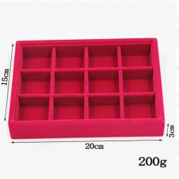 Organizer Soft RoseRed Velvet Handmade DIY Jewelry Box 9 Options Drawer Storage Jewellery Earring Necklace Pendant Bracelet Tray