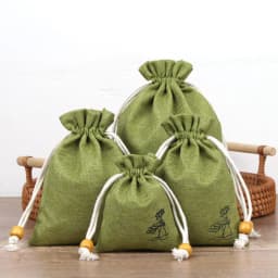 50Pcs/Lot 8x10 10x14 12x15cm Style Lotus Linen Jute Fabric Gift Bags Burlap Drawstring Storage Pouch Cotton Linen Packaging Bags
