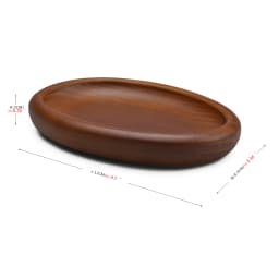 Oirlv Wooden Jewelry Tray SolidWood Ring Earring Necklace Bracelet Watch Jewelry Tray Organizer Stackable Jewelry Plate For Home