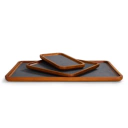 Oirlv Wooden Jewelry Tray SolidWood Ring Earring Necklace Bracelet Watch Jewelry Tray Organizer Stackable Jewelry Plate For Home
