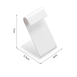 White Leather Ring Earrings Holder Jewelry Store Counter Display Showcase Pendant Necklace Chain Presenting Bust Stand Organizer