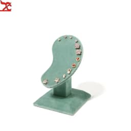 Metal Jewelry Exhibitor Tray Green Velvet Jewelry Display Rack Counter Display Library Jewelry Exhibitors Storage Of Jewelry