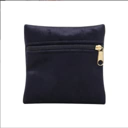 Portable Zipper Velvet Bag Jewelry Ring and Accessory Packaging and Storage Bag Double-sided Velvet Bag
