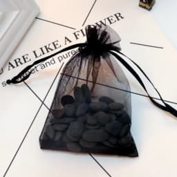 100-1000Pcs/lot Black Organza Gift Bags Jewelry Bags Drawstring Package Bags Christmas Wedding Packaging Gift Bags&small Pouches