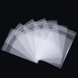 100pcs Transparent Frosted Opp Bag 5.5cm 7cm 8cm 10cm Self Adhesive Pouch for for DIY Handmade Candy Cookie Gift Packaging Bags