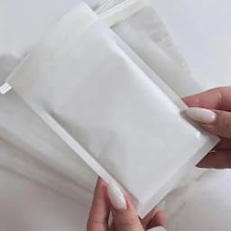 50pcs Self Adhesive Paper Bags Photocard Packaging Sleeves Semi-transparent Jewelry Storage Pouches for Rings Earrings Bracelets