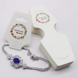4.5x12cm 50 Piece Jewelry Set Card Paper Necklace/Bracelet/Hair Accessory Display Label Card