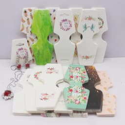 4.5x12cm 50 Piece Jewelry Set Card Paper Necklace/Bracelet/Hair Accessory Display Label Card