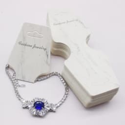 4.5x12cm 50 Piece Jewelry Set Card Paper Necklace/Bracelet/Hair Accessory Display Label Card