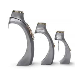 Luxury Exhibitor PU Leather Necklace Jewelry Display Stand Neck Bust Model for Jewelry Store Showcase Props Window Counter Rack