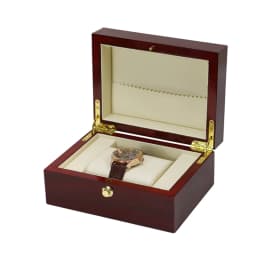 Premium Wooden Watch Box Flip Cover Piano Baking Paint Packaging Box Large Capacity Unisex Gift Box for Wristwatches
