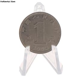 1Pc Card Display Show Stand Acrylic Jewellery Stand Holder Collectibles Coins Easel Medal Badge Holder